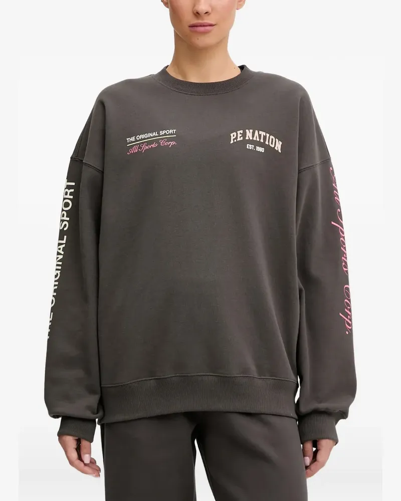 P.E. NATION Sweatshirt mit Logo - Braun Braun
