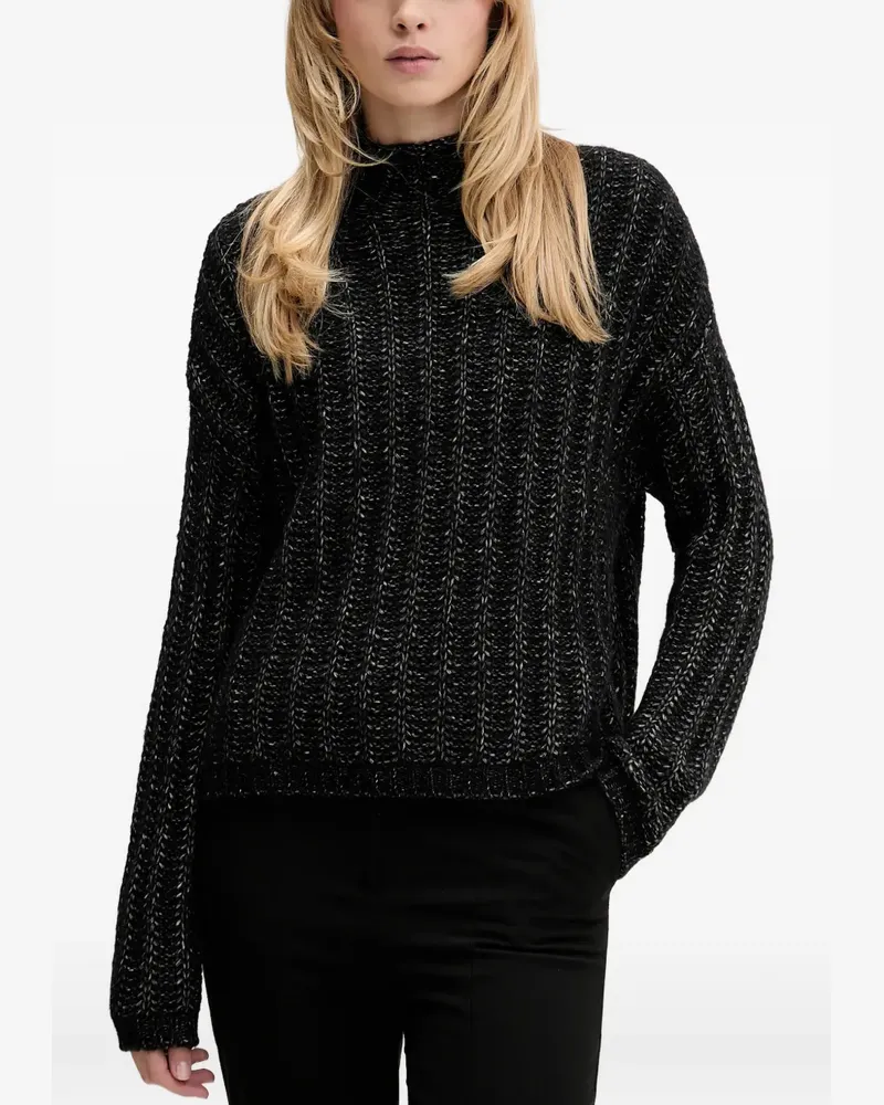 HUGO BOSS turtleneck sweater - Schwarz Schwarz