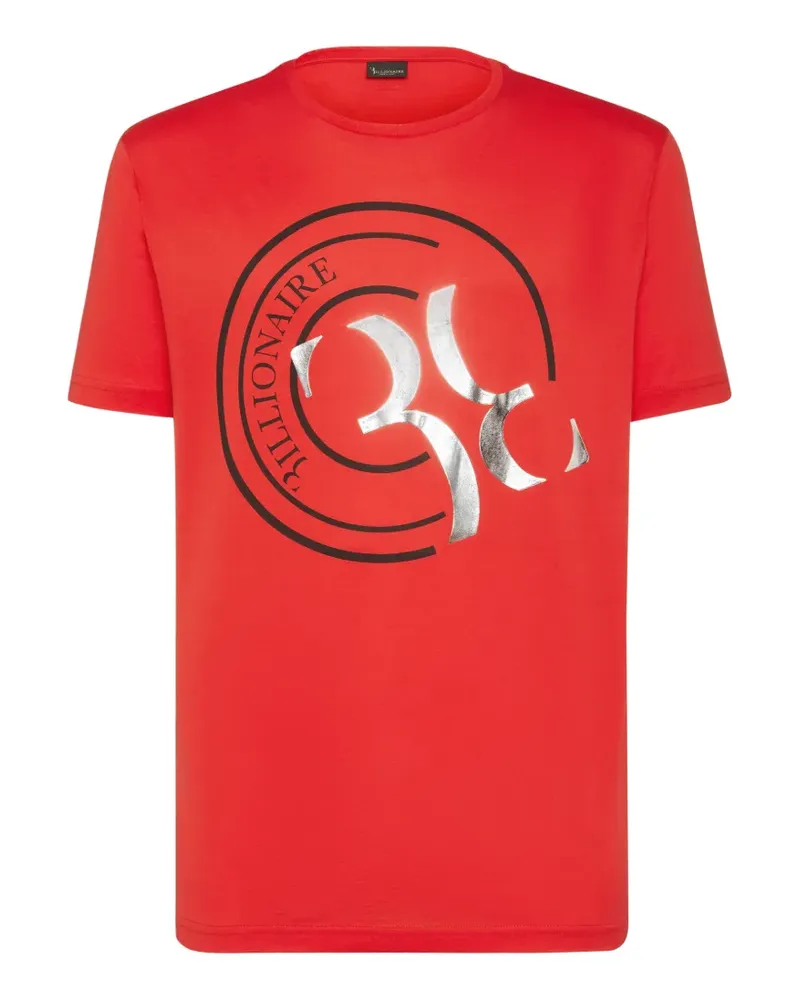 Billionaire Double B logo-print T-shirt - Rot Rot