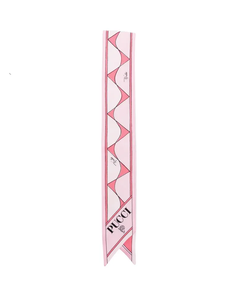 Emilio Pucci Seidenschal mit Print - Rosa Rosa