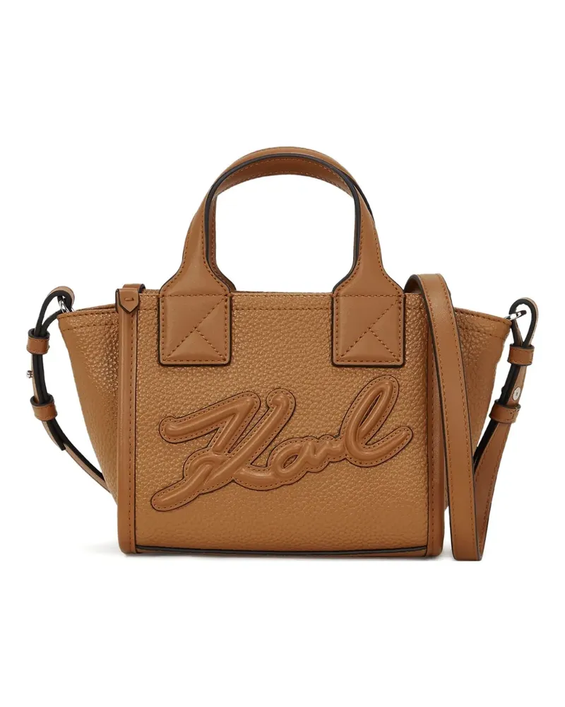 Karl Lagerfeld Kleiner K/Skuare Tote Bag - Braun Braun
