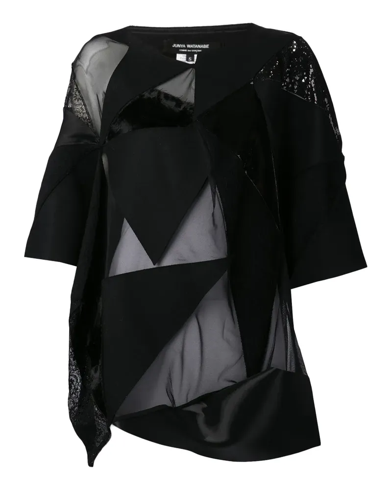 Junya Watanabe patchwork t-shirt - Schwarz Schwarz