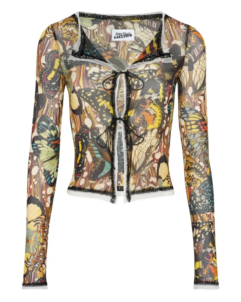 Jean Paul Gaultier Langärmeliger Cardigan - Braun Braun