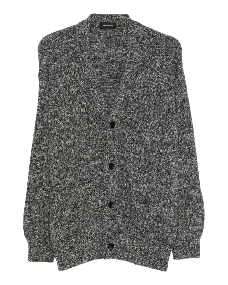 Tagliatore marl-knit V-neck cardigan - Grau Grau