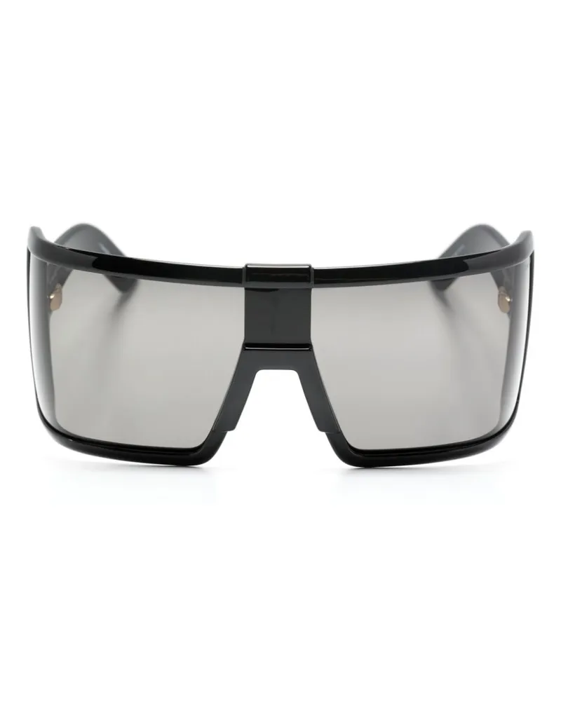 Tom Ford Sonnenbrille mit Shield-Gestell - Schwarz Schwarz