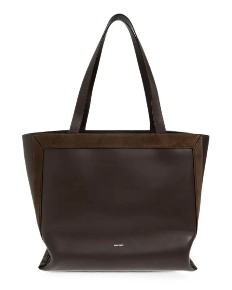 WANDLER Mittelgroße Ida Tote Bag mit Wildledereinsätzen - Braun Braun