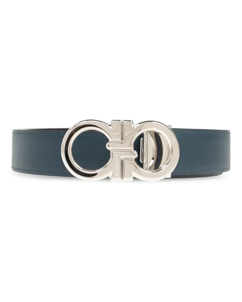 Ferragamo Wendbarer Gürtel mit Gancini-Schnalle - Blau Blau