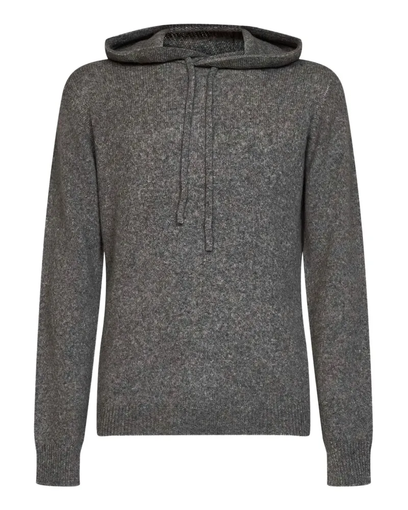 Roberto Collina Melierter Hoodie - Grau Grau