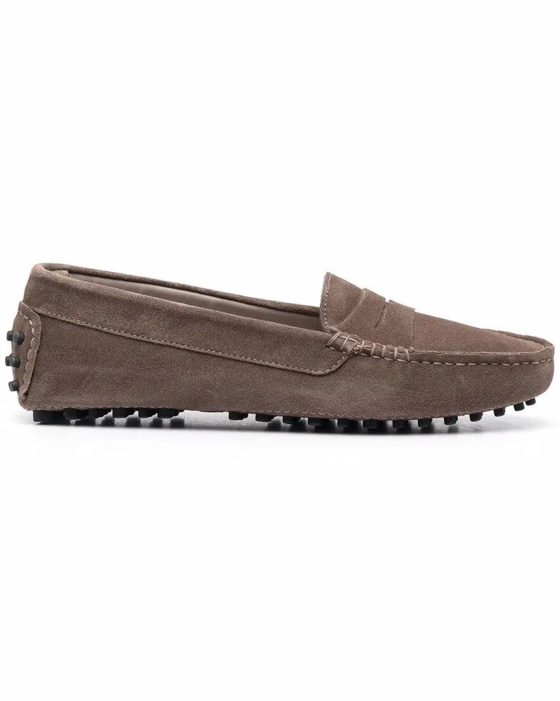 Scarosso Ashley Loafer aus Wildleder - Nude Nude