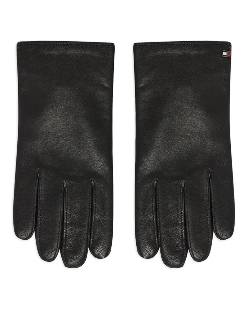 Tommy Hilfiger logo-plaque gloves - Schwarz Schwarz