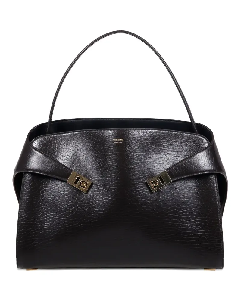 Ferragamo Schultertasche mit Schnalle - Braun Braun