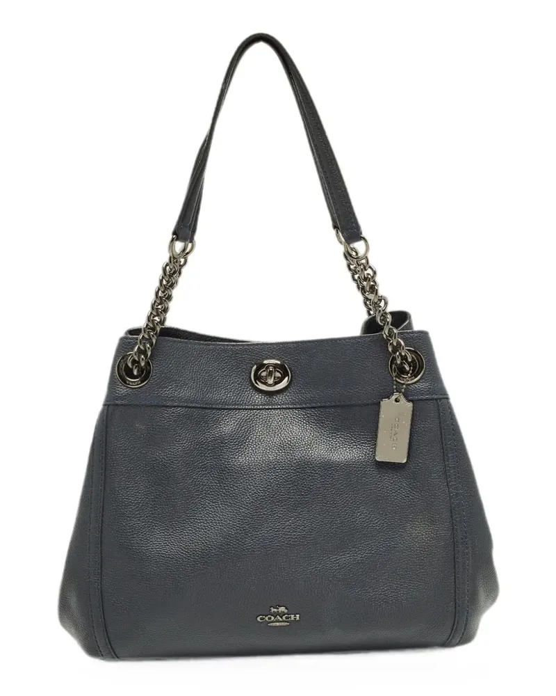 Coach Turnlock Edie shoulder bag - Blau Blau
