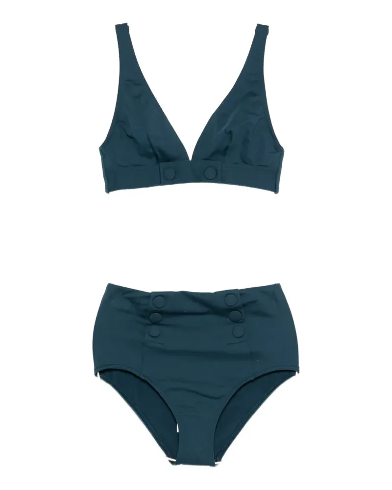 Eres button-detail bikini - Blau Blau