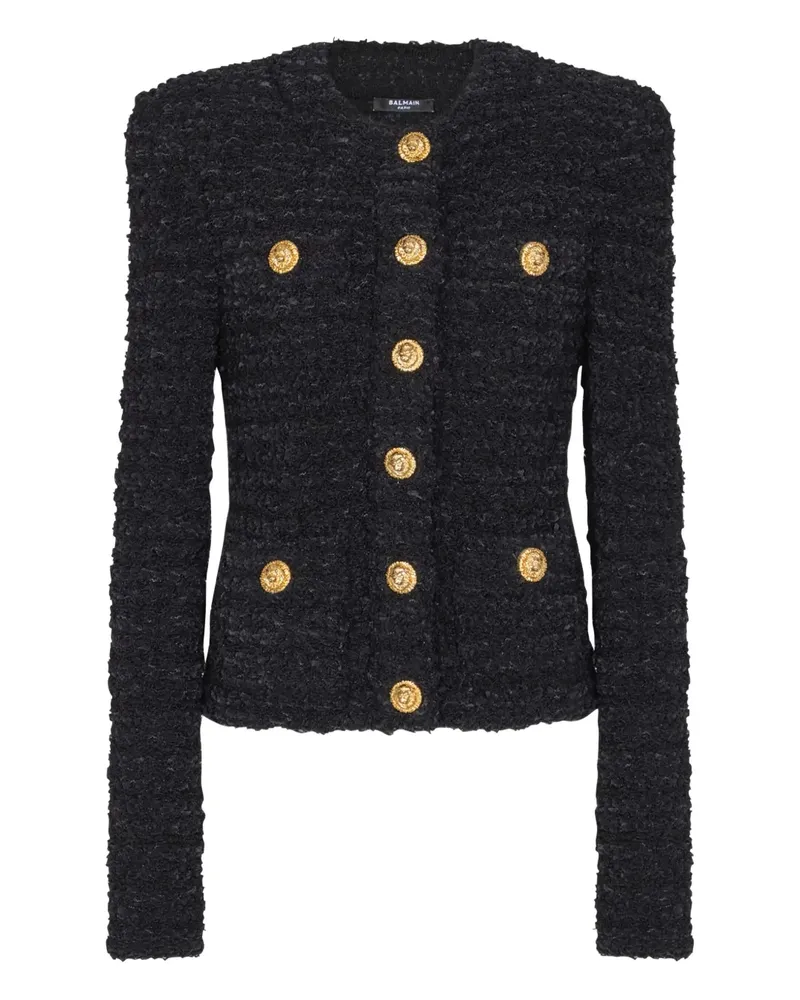 Balmain Jacke aus Tweed - Schwarz Schwarz