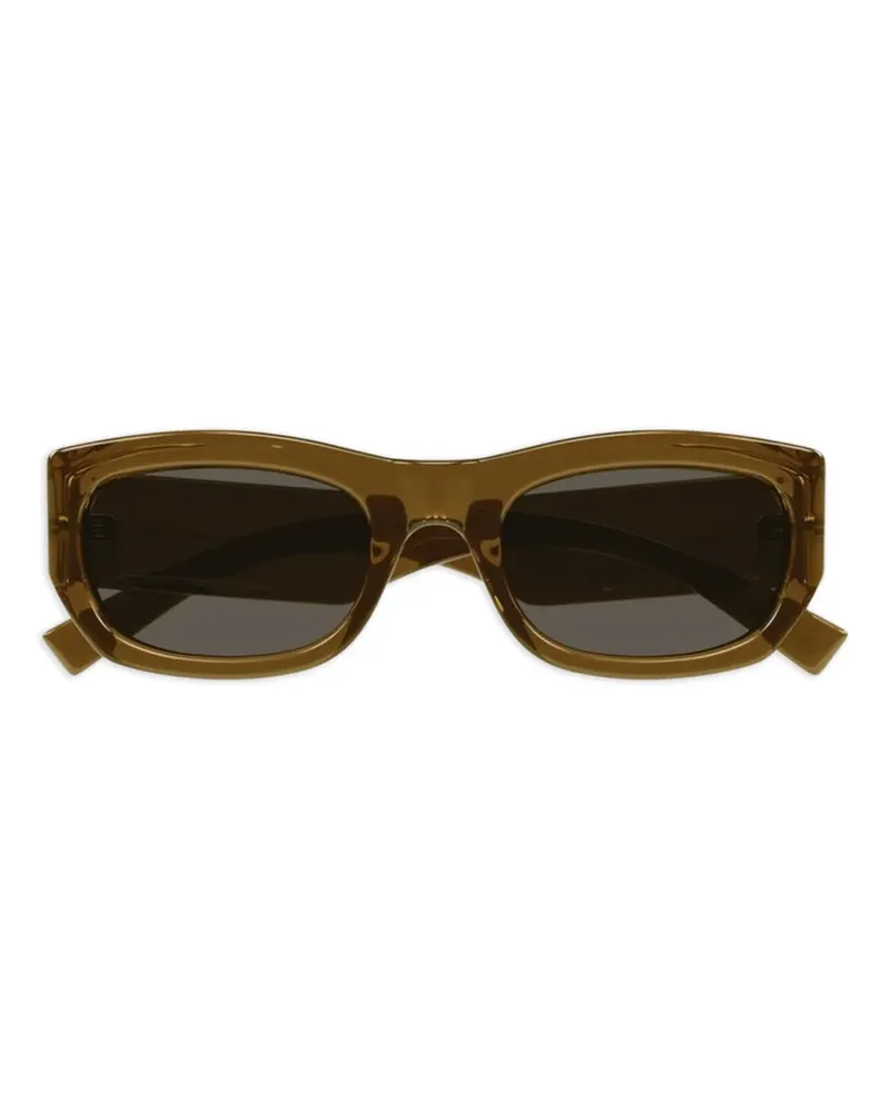 Saint Laurent Eckige Sonnenbrille - Braun Braun
