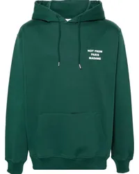 Drôle de Monsieur Hoodie mit Logo-Print Grün