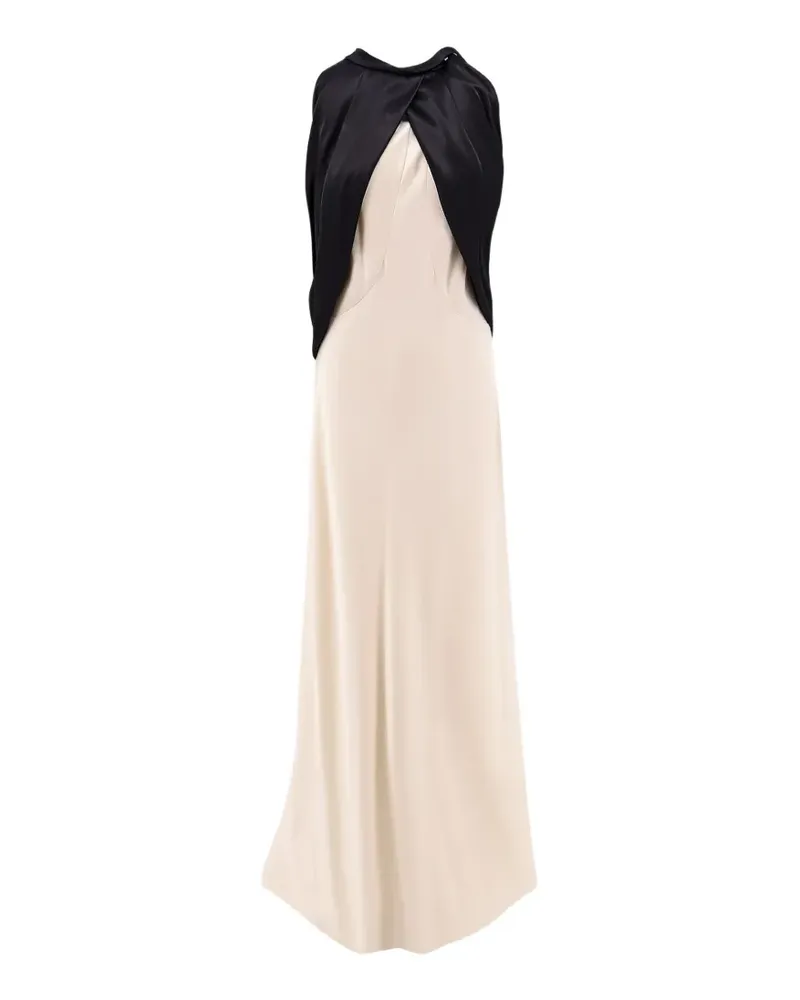 Alberta Ferretti Drapiertes Abendkleid - Nude Nude
