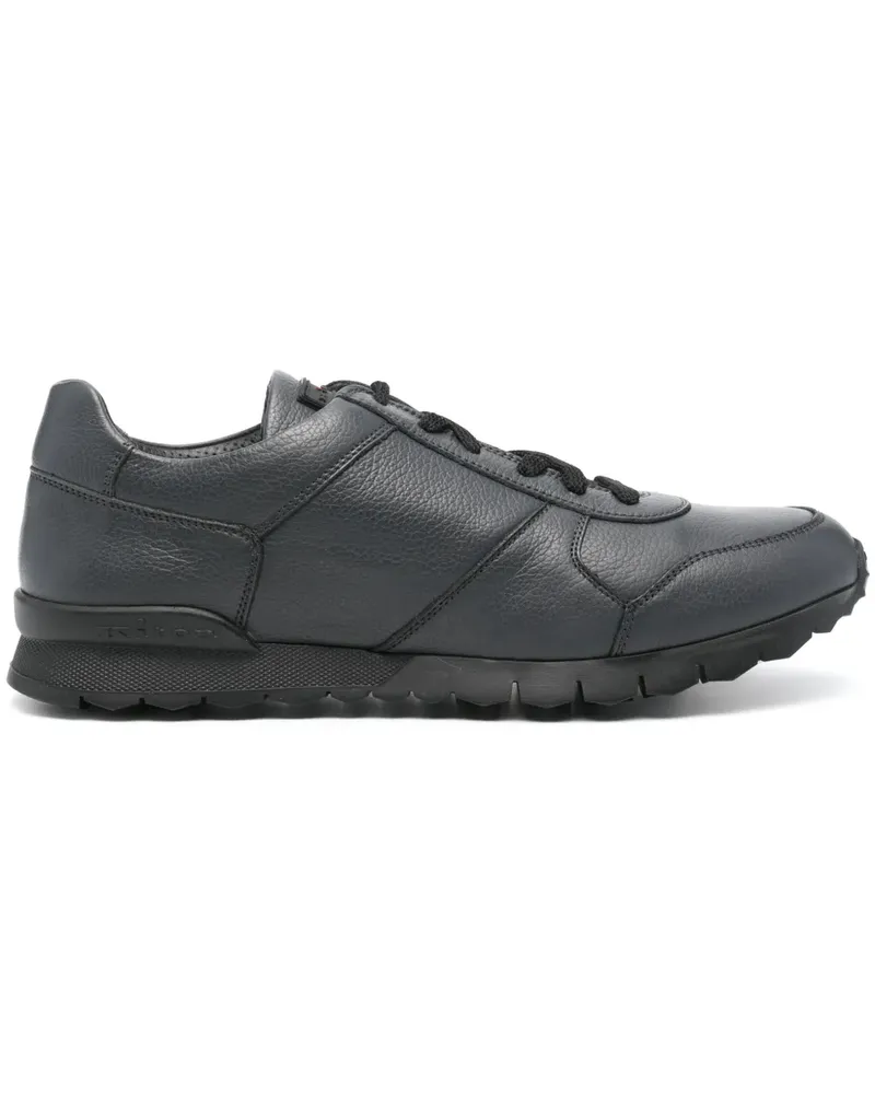 Kiton Sneakers aus Leder - Blau Blau
