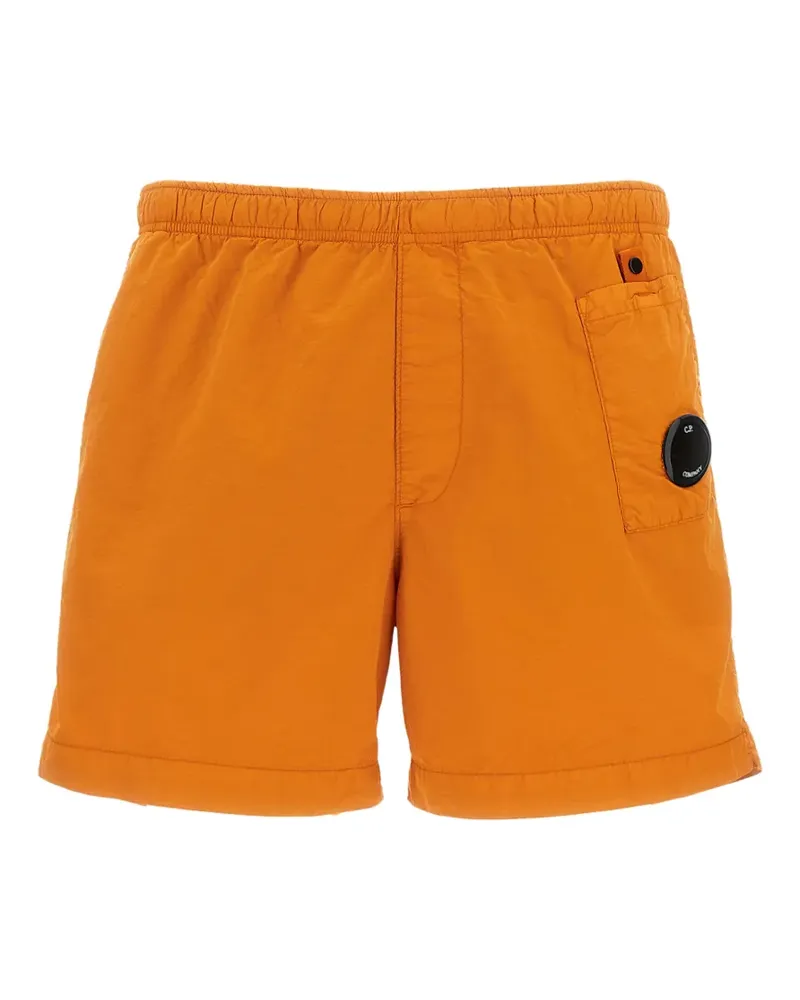 C.P. Company Lens-detail swim shorts - Orange Orange