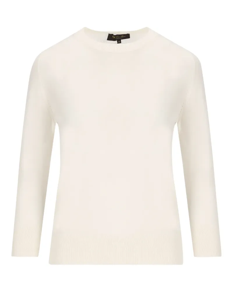Loro Piana Gerippter Pullover - Nude Nude