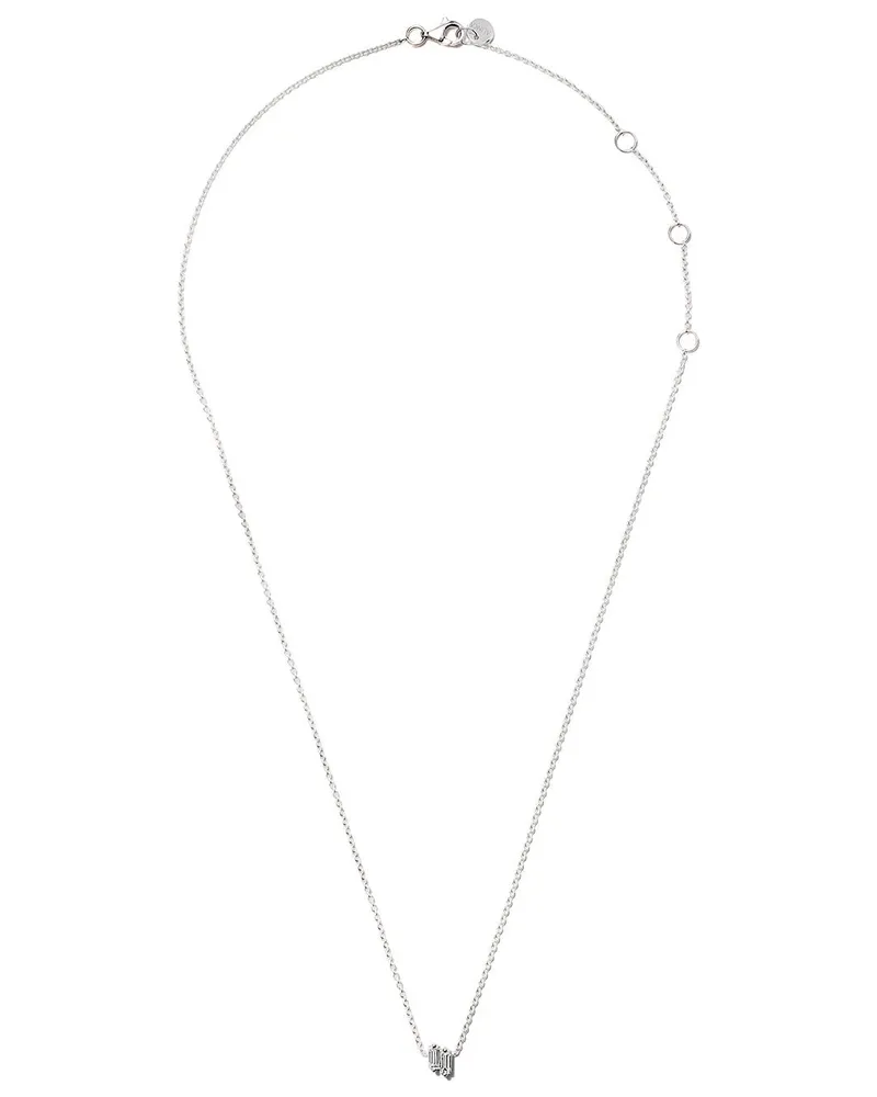 Alinka 18kt 'Hermitage' Weißgoldhalskette - Silber Silber