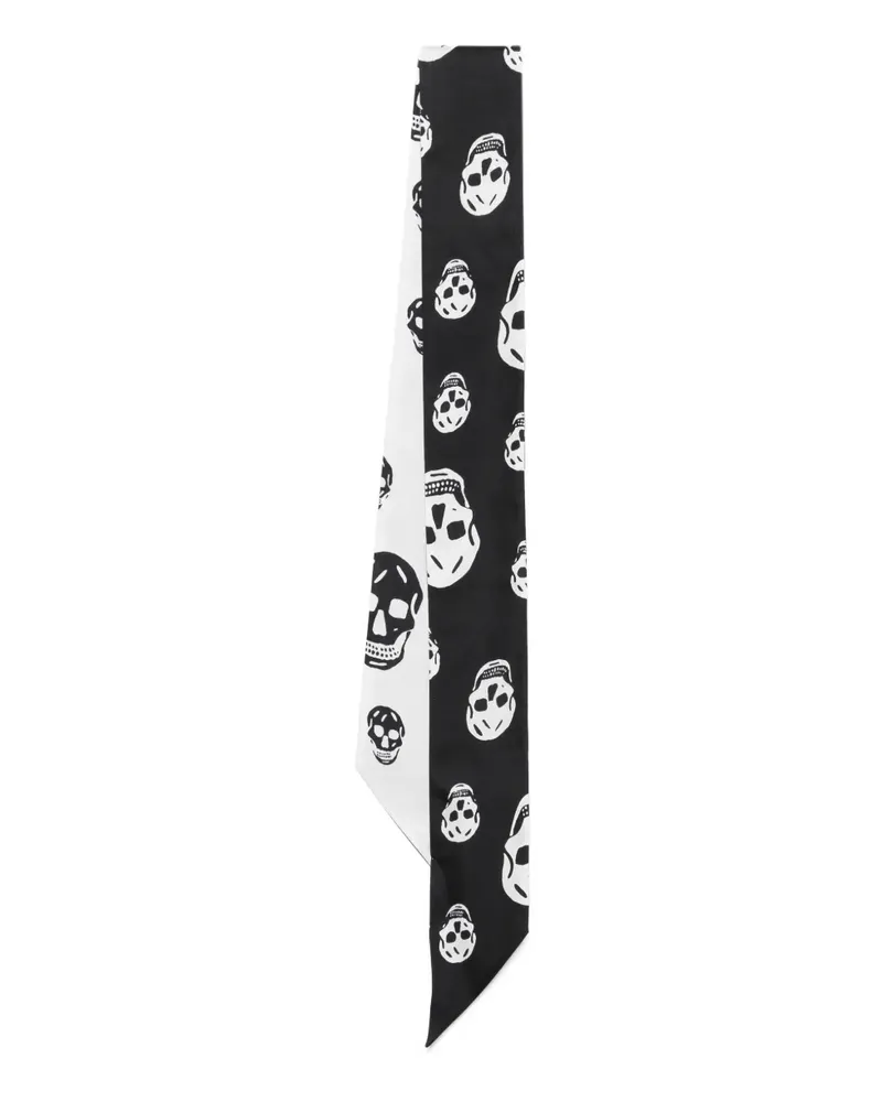 Alexander McQueen skull-print scarf - Schwarz Schwarz