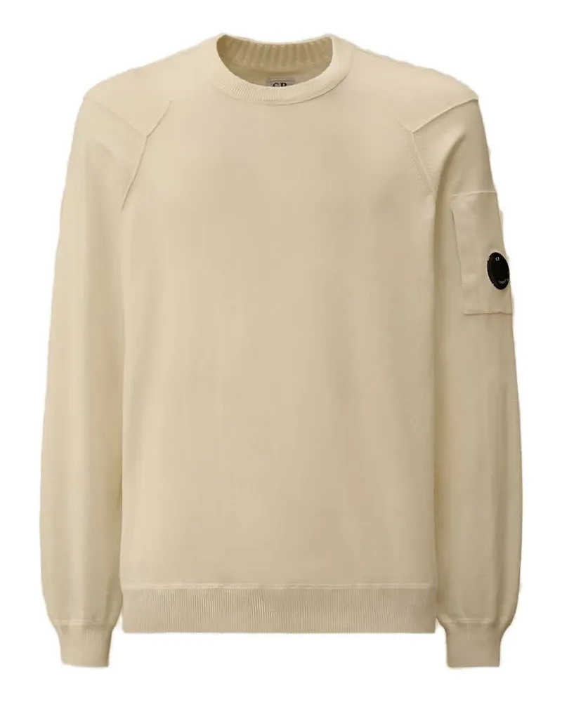C.P. Company Lens Pullover mit rundem Ausschnitt - Nude Nude
