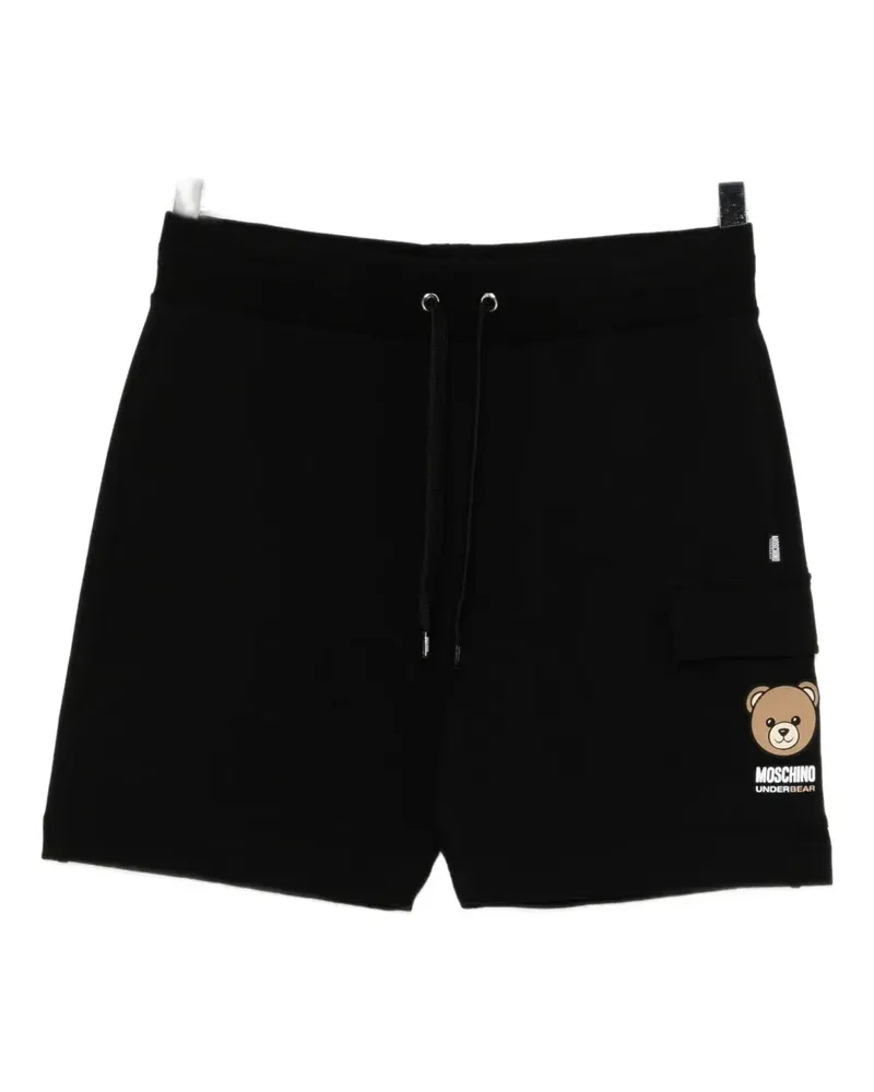 Moschino Shorts mit Teddy-Print - Schwarz Schwarz