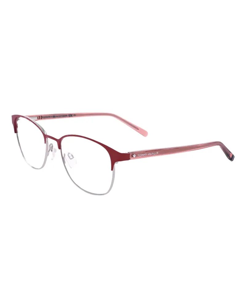 Tommy Hilfiger Brille mit rundem Gestell - Rot Rot