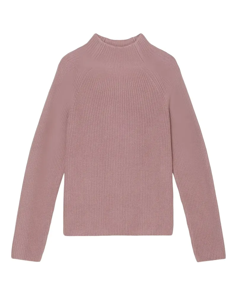 Marc O'Polo Gerippter Pullover mit Stehkragen - Rosa Rosa