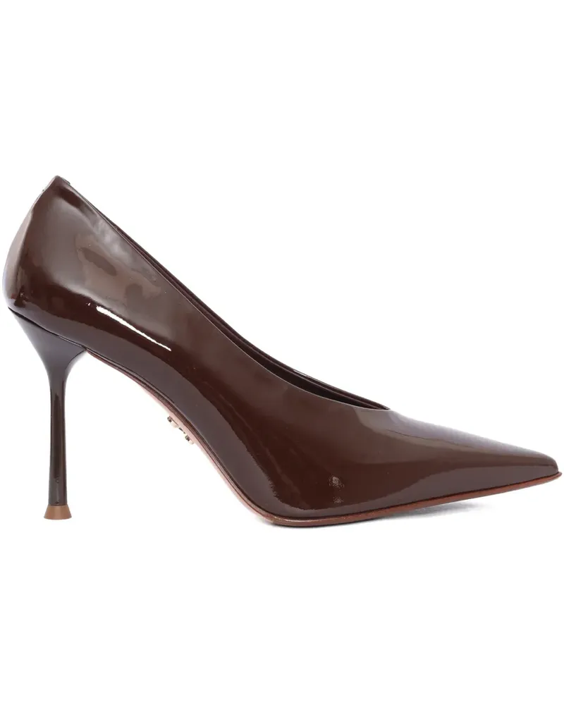 Sergio Levantesi Spitze Moderna56 Pumps 100mm - Braun Braun