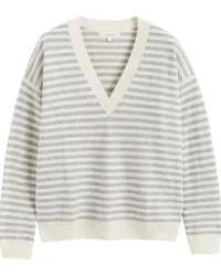 Chinti & Parker Gestreiftes Sweatshirt Grau