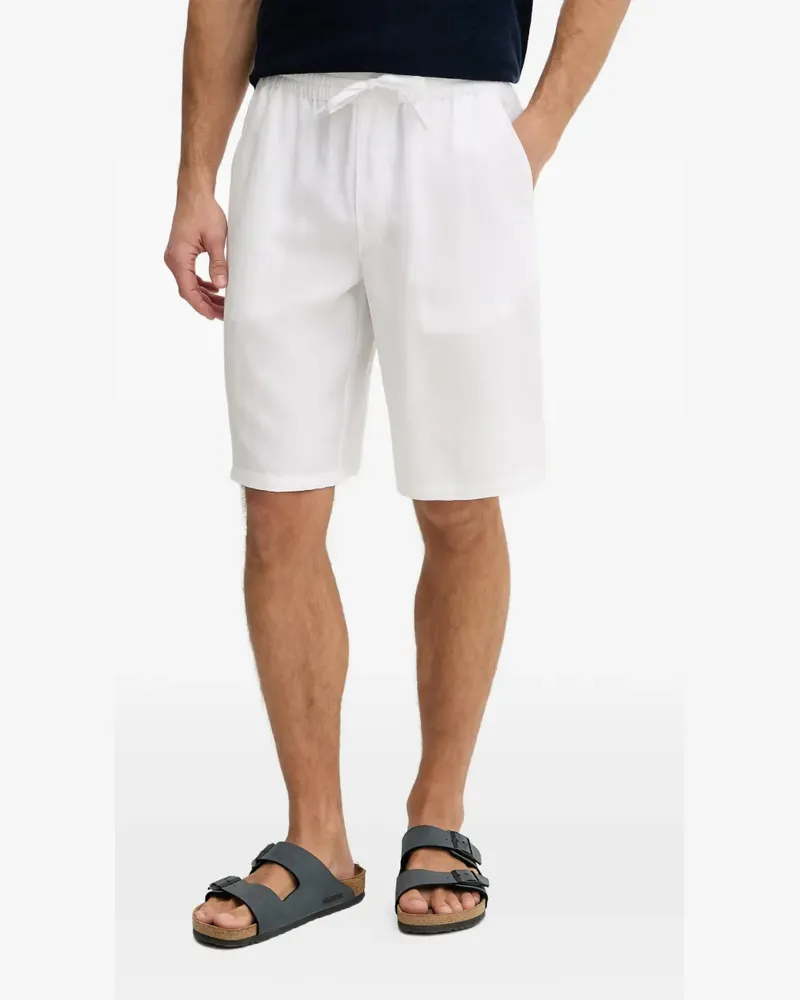 Guess logo-patch drawstring shorts - Weiß Weiß