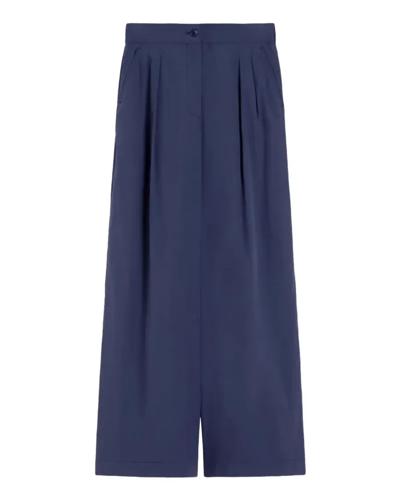 Max Mara Plissierte Hose - Blau Blau