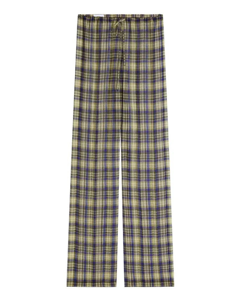 Dries van Noten Palazzohose mit elastischem Bund - Grün Grün