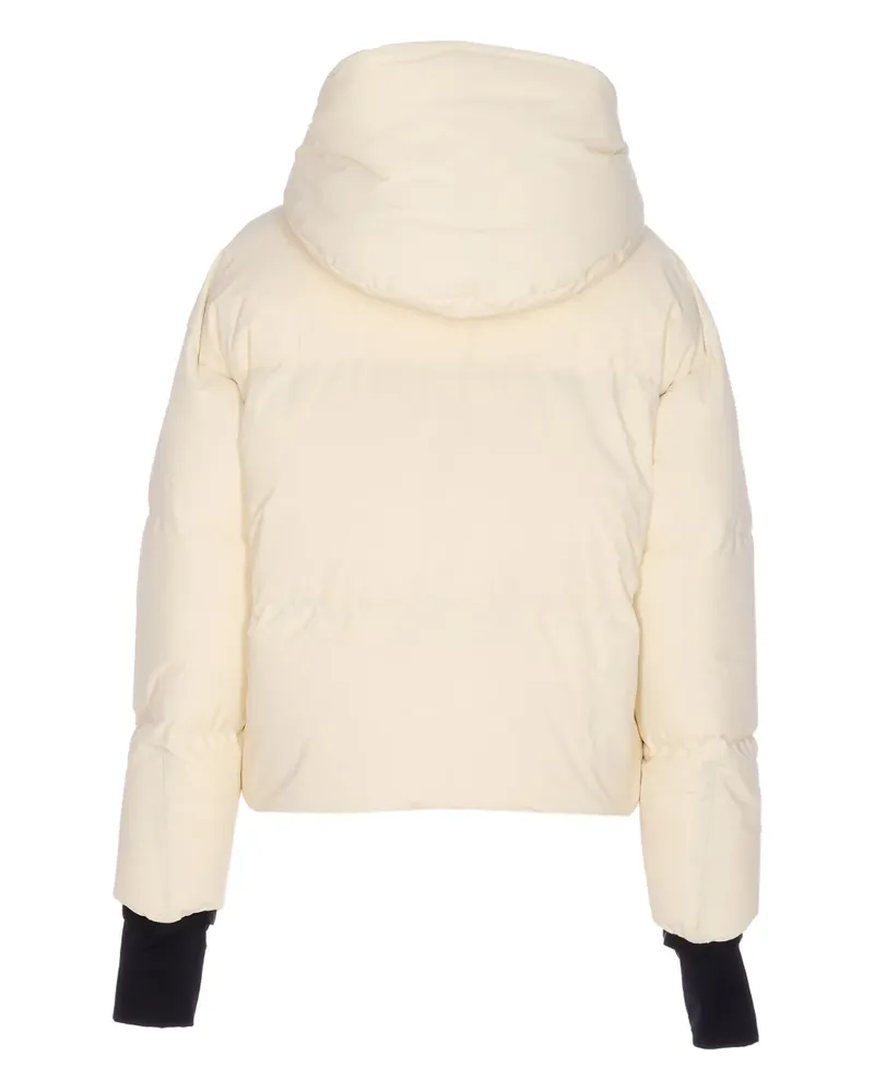 Moncler hood logo patch bomber - Nude Nude