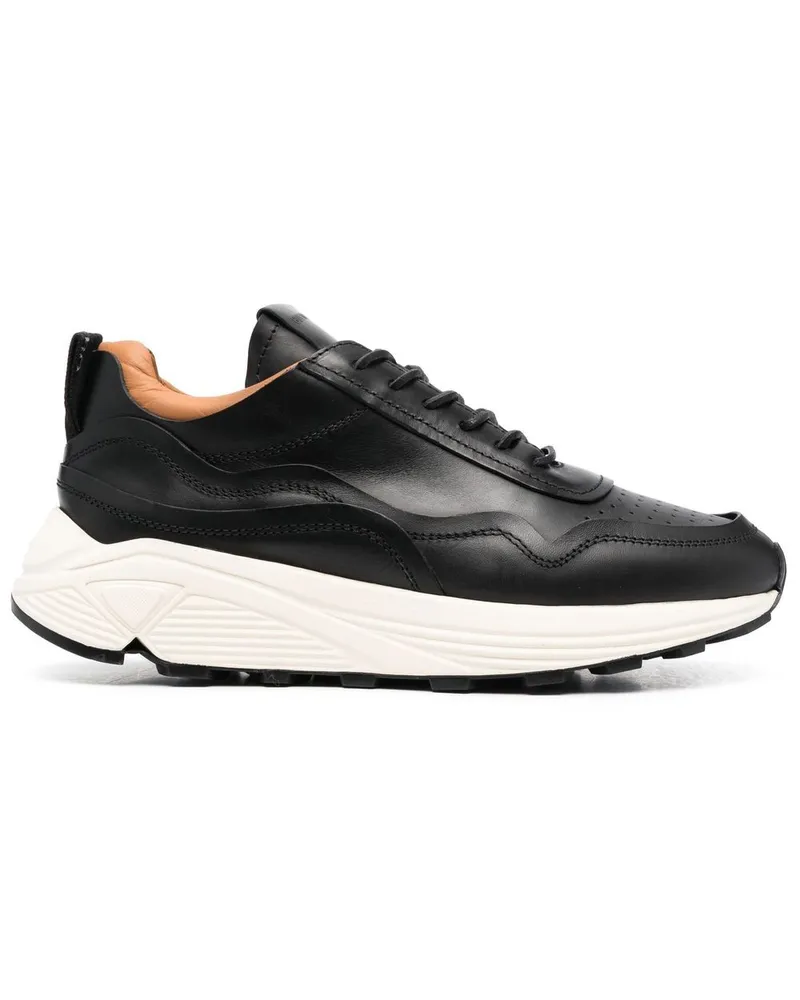 Buttero Sneakers mit Paspeln - Schwarz Schwarz