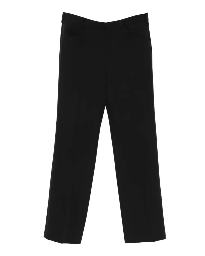 Second/Layer pressed-crease straight-leg trousers - Schwarz Schwarz