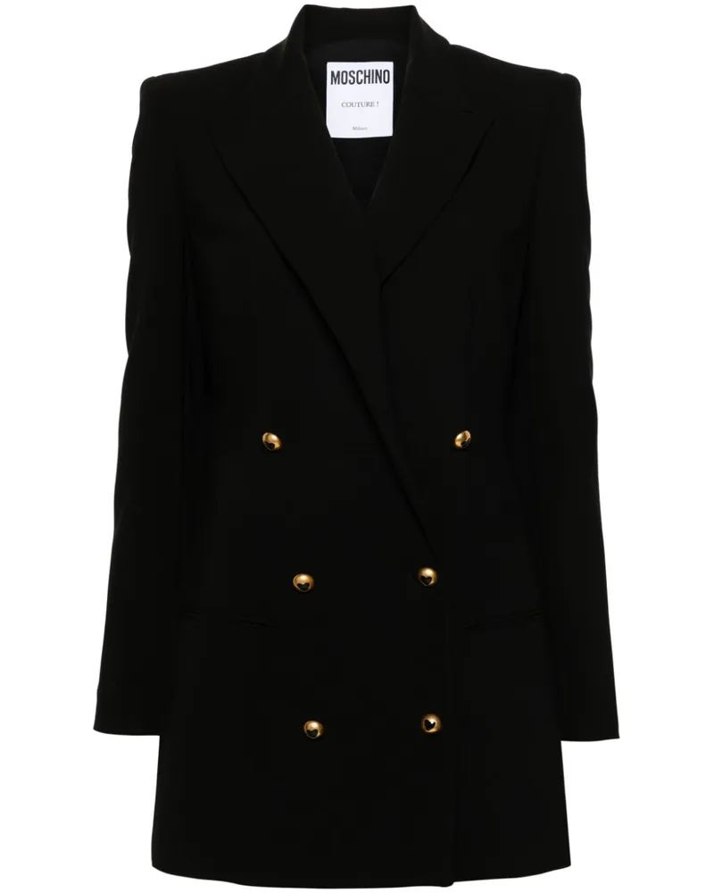 Moschino Doppelreihiger Blazer - Schwarz Schwarz