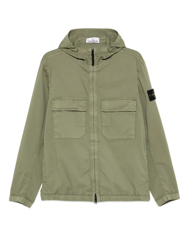 Stone Island hooded patch-pocket jacket - Grün Grün