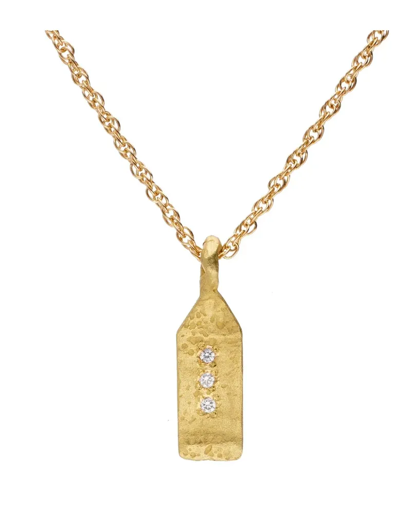 ELHANATI 18kt Paloma Maison Gelbgoldhalskette mit Diamant-Anhänger Gold