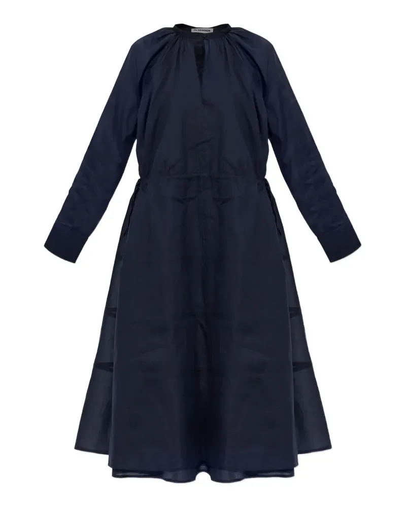 Jil Sander crew-neck midi dress - Blau Blau