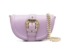 Schultertasche mit Schnalle - Violett