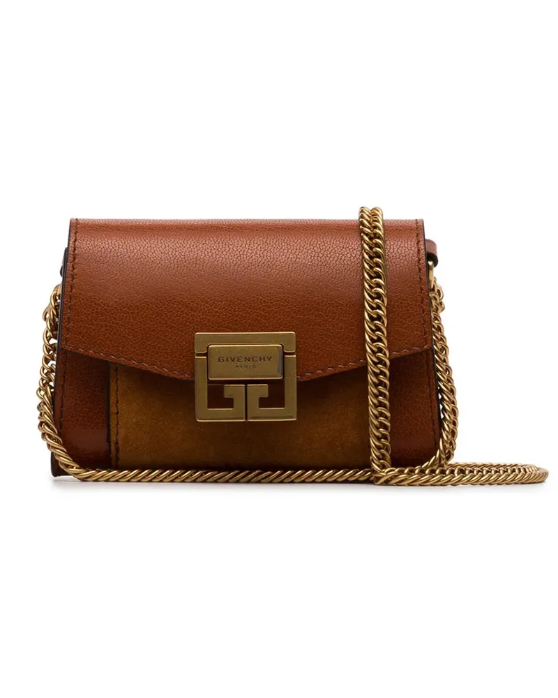 Givenchy Mini-Tasche mit Logo - Braun Braun