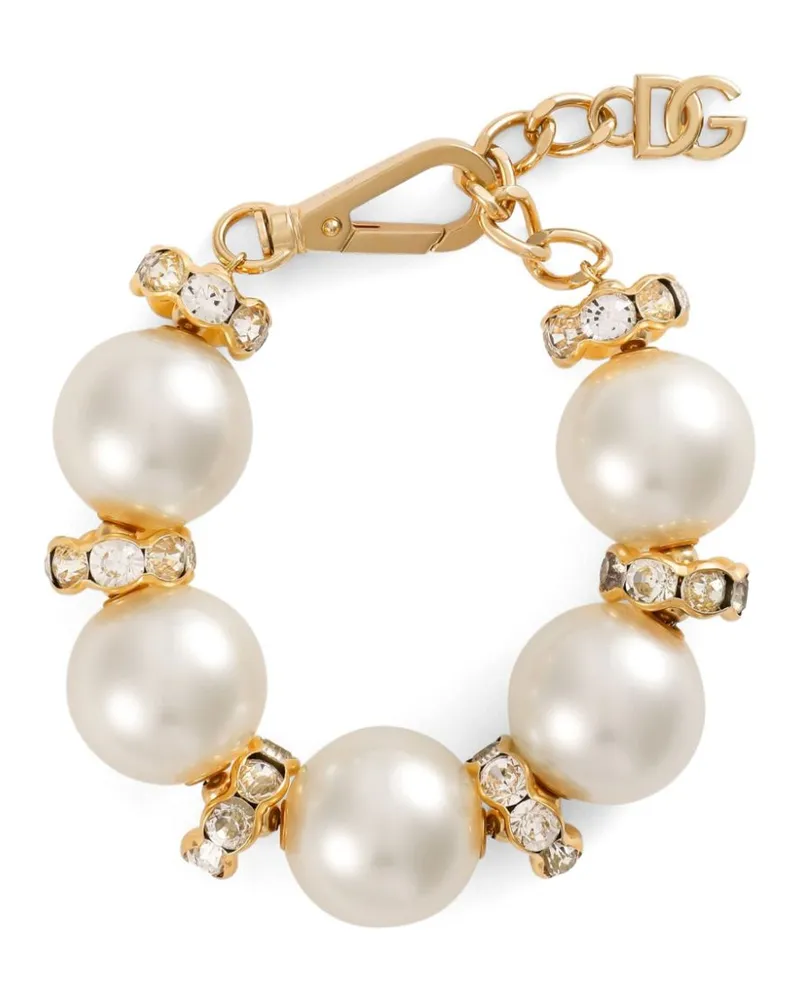 Dolce & Gabbana Armband mit Perlen - Gold Gold