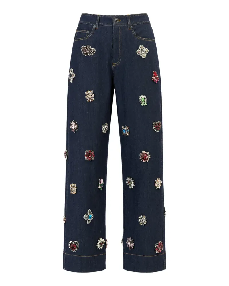 Cinq à Sept Baroque Patches Hayden jeans - Blau Blau