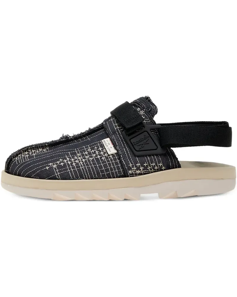Reebok Slipper mit grafischem Print - Schwarz Schwarz