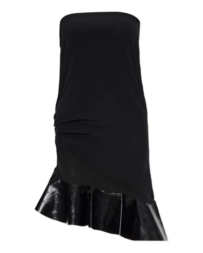 IRO Schulterfreies Florence Minikleid mit Rüschen - Schwarz Schwarz