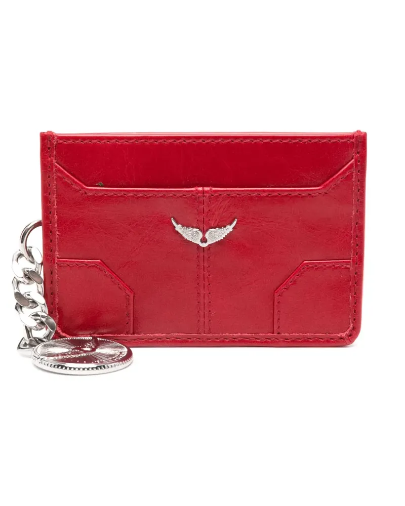 Zadig & Voltaire Sunny Pass leather card holder - Rot Rot