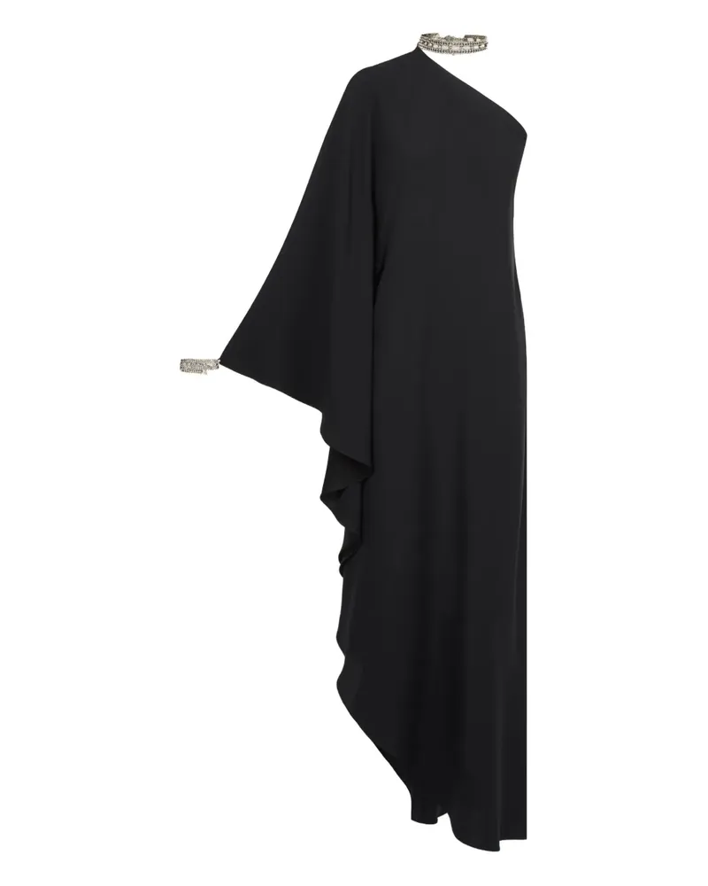 Taller Marmo Einschultriges Bolkan Crystal Midikleid - Schwarz Schwarz